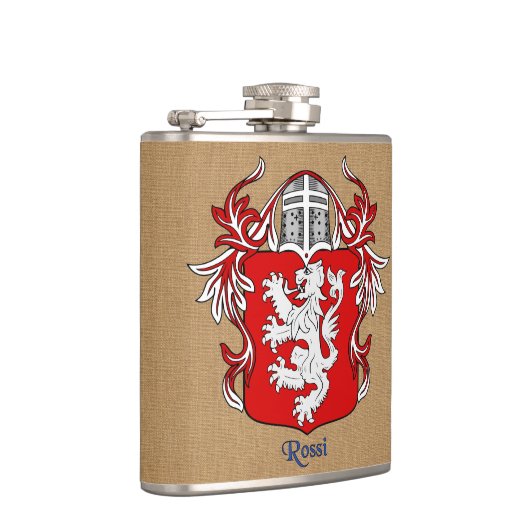 ロッシのヘルムとマントル付き紋章シールド フラスク (右)