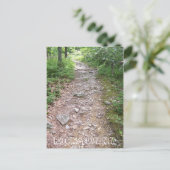 ロッシルヴァニアのアパラチア山脈の岩道 ポストカード (スタンド正面)