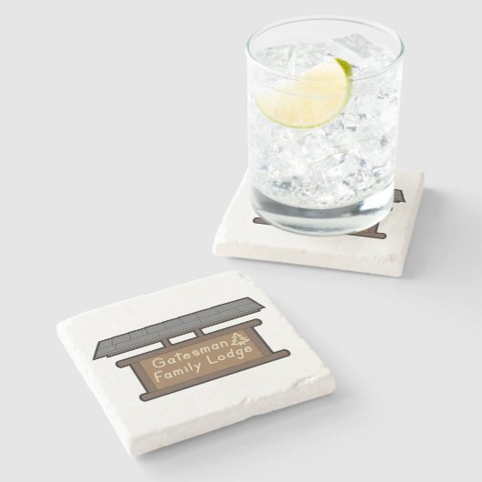 ロッジコースター ストーンコースター (横)