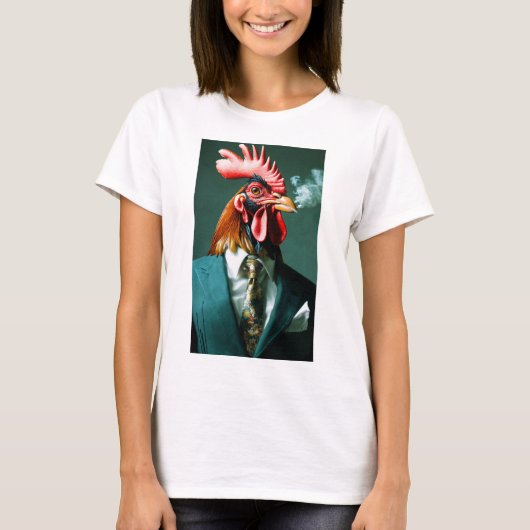 ロッスタイリッシュスター喫煙の葉巻フィギュア» Tシャツ (正面)