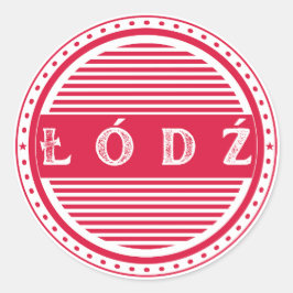 ロッズ市誇りエンブレム - ポーランドのアイデンティティ ラウンドシール