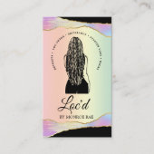 ロッチティアンドロックスタイリスト美しいサロンレインボーホロ  名刺 (正面)