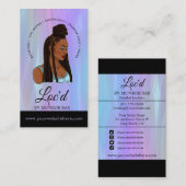 ロッチティアンロックスタイリスト美しい&ヘアサロン 名刺 (正面/裏面)