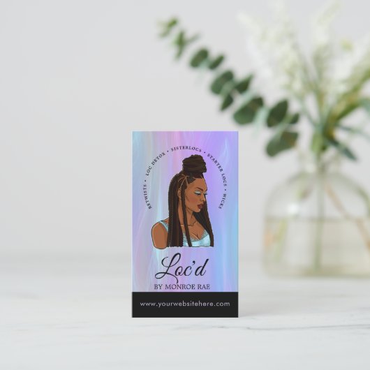 ロッチティアンロックスタイリスト美しい&ヘアサロン 名刺 (スタンド正面)