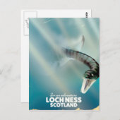 ロッチネス・スコットランドのモンスタービンテージ旅行ポスター ポストカード (正面/裏面)