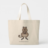 ロッツネスト島 – QUOKKA – オーストラリア – -自然 ラージトートバッグ (裏面)