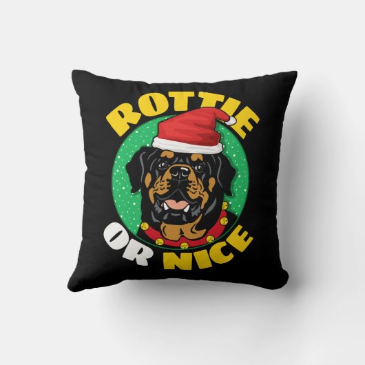 ロッティまたはニースロットワイラークリスマス クッション (裏面)