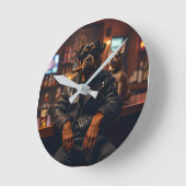 ロッティバー ラウンド壁時計 (傾斜)