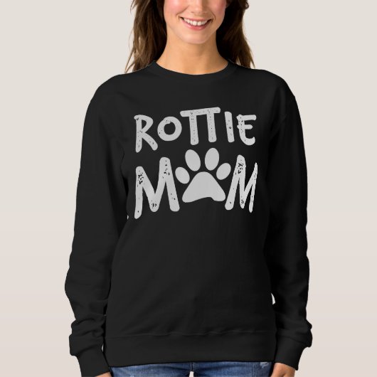 ロッティママロットワイラー愛犬家 スウェットシャツ (正面)