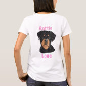 ロッティラブ ロットワイラー Tシャツ (裏面)