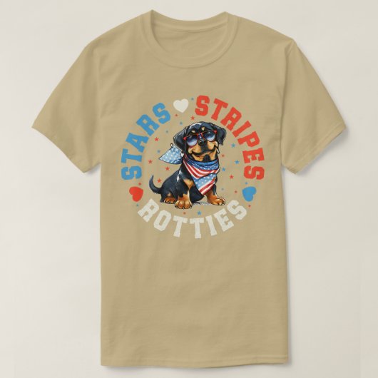 ロッティ犬1 Tシャツ (デザイン正面)