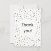 ロッティ紙吹雪水彩ドットサンキューカード サンキューカード (正面)