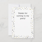 ロッティ紙吹雪水彩ドットサンキューカード サンキューカード (裏面)