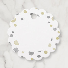 ロッティ紙吹雪水彩ドットメッセージカード フェイバータグ