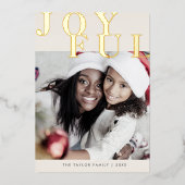 ロッティ金箔フォトシンプルクリスマスジョイス 箔シーズンカード (正面)