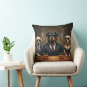 ロッティ、ラボ、チワワ犬のドリンクとの会議 クッション (椅子)