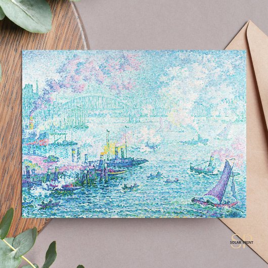 ロッテルダムのアート絵画プリントポール・サイナック港 ポストカード