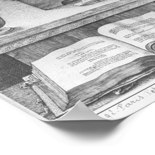 ロッテルダムのデシデリウスエラスムス， 1526 ポスター (角)