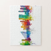 ロッテルダムザオランダスカイライン ジグソーパズル (縦)