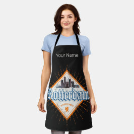 ロッテルダムシティオランダスカイラインオランダヴィンテージ エプロン