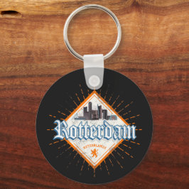 ロッテルダムシティオランダスカイラインオランダヴィンテージ キーホルダー