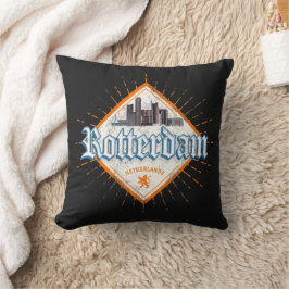 ロッテルダムシティオランダスカイラインオランダヴィンテージ クッション