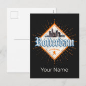 ロッテルダムシティオランダスカイラインオランダヴィンテージ シーズンポストカード (正面/裏面)