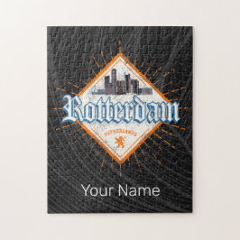 ロッテルダムシティオランダスカイラインオランダヴィンテージ ジグソーパズル