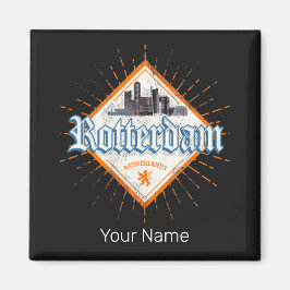 ロッテルダムシティオランダスカイラインオランダヴィンテージ マグネット