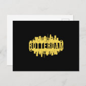 ロッテルダムシティスケープスカイライントリップギフトおもしろいギフト ポストカード (正面/裏面)