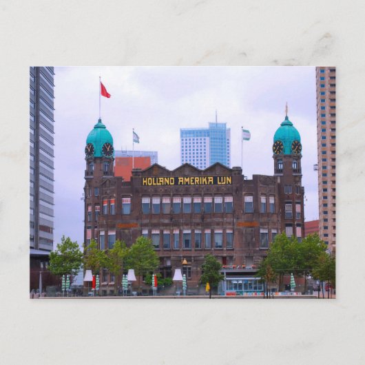 ロッテルダム建物ホランドアメリカライン ポストカード (正面)