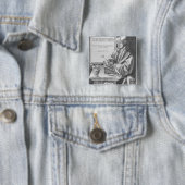 ロッテルダム1526年のデジデリウス・エラスムス 缶バッジ (インサイチュ)