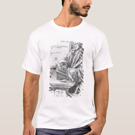 ロッテルダム1526年のデジデリウス・エラスムス Tシャツ (正面)