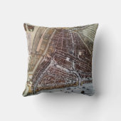 ロッテルダム1652のレプリカ市地図 クッション (裏面)