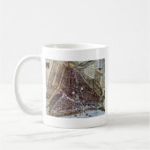 ロッテルダム1652のレプリカ市地図 コーヒーマグカップ (左)