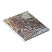 ロッテルダム1652のレプリカ市地図 ノートパッド (アングル)