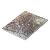 ロッテルダム1652のレプリカ市地図 ノートパッド (回転)