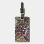 ロッテルダム1652のレプリカ市地図 ラゲッジタグ (正面縦)