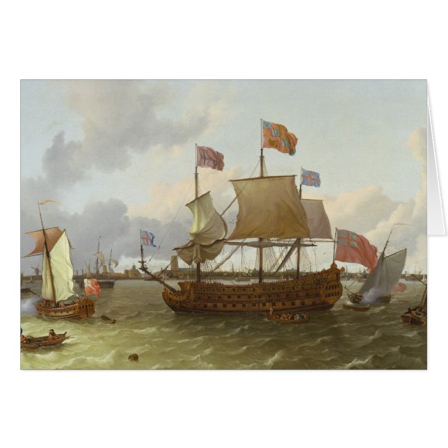 ロッテルダム1698年の3マスター「Britannia」 (正面横)