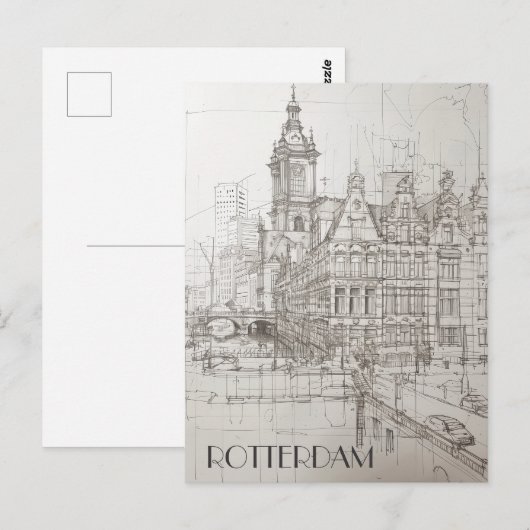 ロッテルダム ポストカード (正面/裏面)
