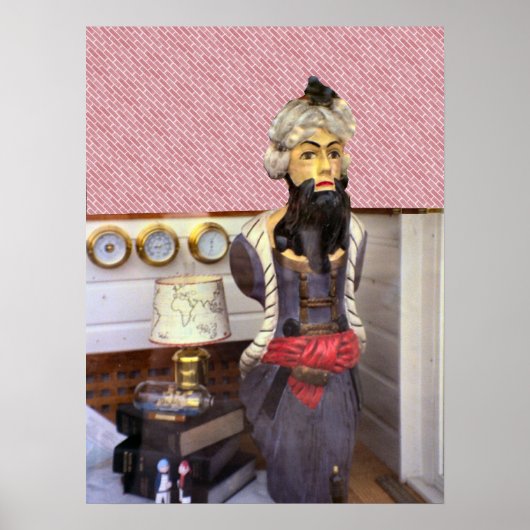 ロッテルダム、19世紀の船の船頭 ポスター (正面)