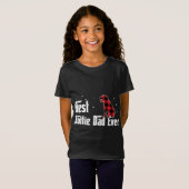 ロッテ最高のパパは犬Lのための赤い格子模様のクリスマス Tシャツ (正面フル)