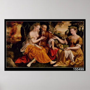 ロットおよび彼の娘、c.1565 ポスター