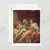 ロットとその娘たち、1630年頃（キャンバス上の油彩） ポストカード (正面/裏面)