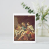 ロットとその娘たち、1630年頃（キャンバス上の油彩） ポストカード (スタンド正面)