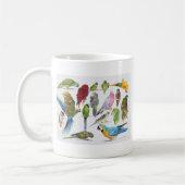 ロットのオウムの多くおよび多くおよびギフトの多く コーヒーマグカップ (左)