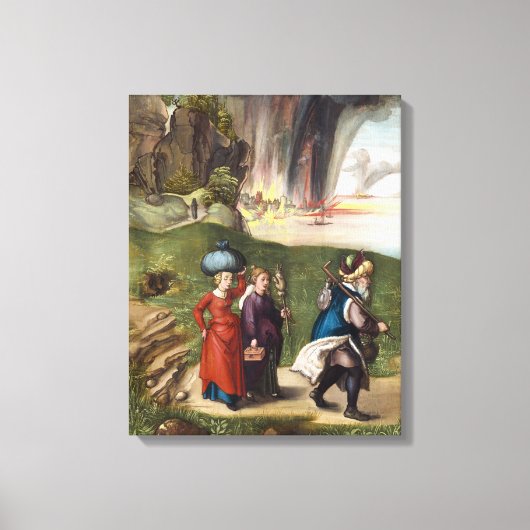 ロットエスケープ – Albrecht Durer - c1496 キャンバスプリント (正面)