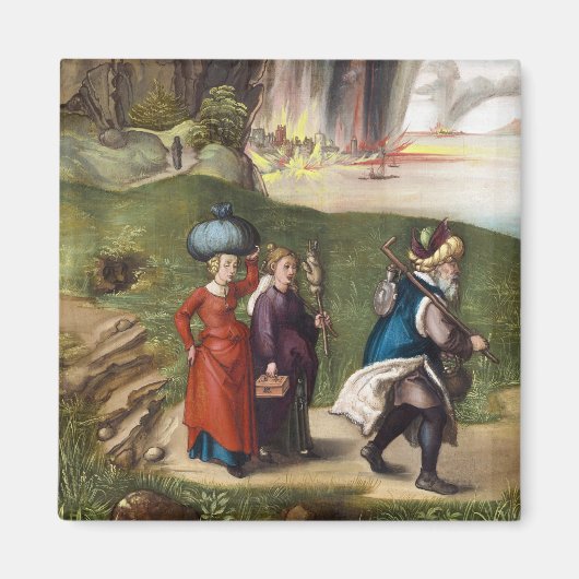 ロットエスケープ – Albrecht Durer - c1496 マグネット (正面)