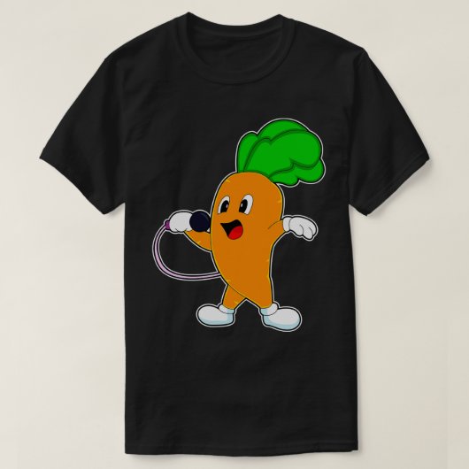 ロットシンガーマイク音楽 Tシャツ (デザイン正面)