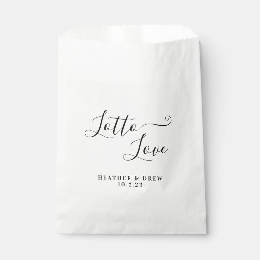 ロットラブドリースクラッチ結婚式の引き出物クラシック フェイバーバッグ (正面)